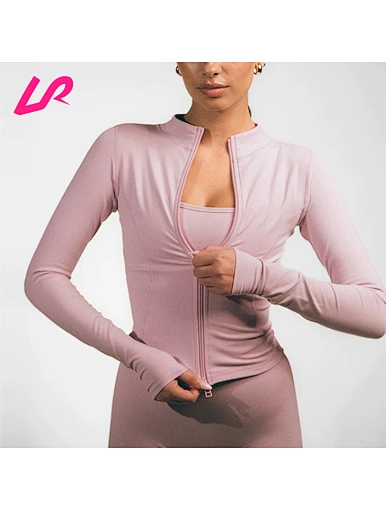 pink workout jacket
